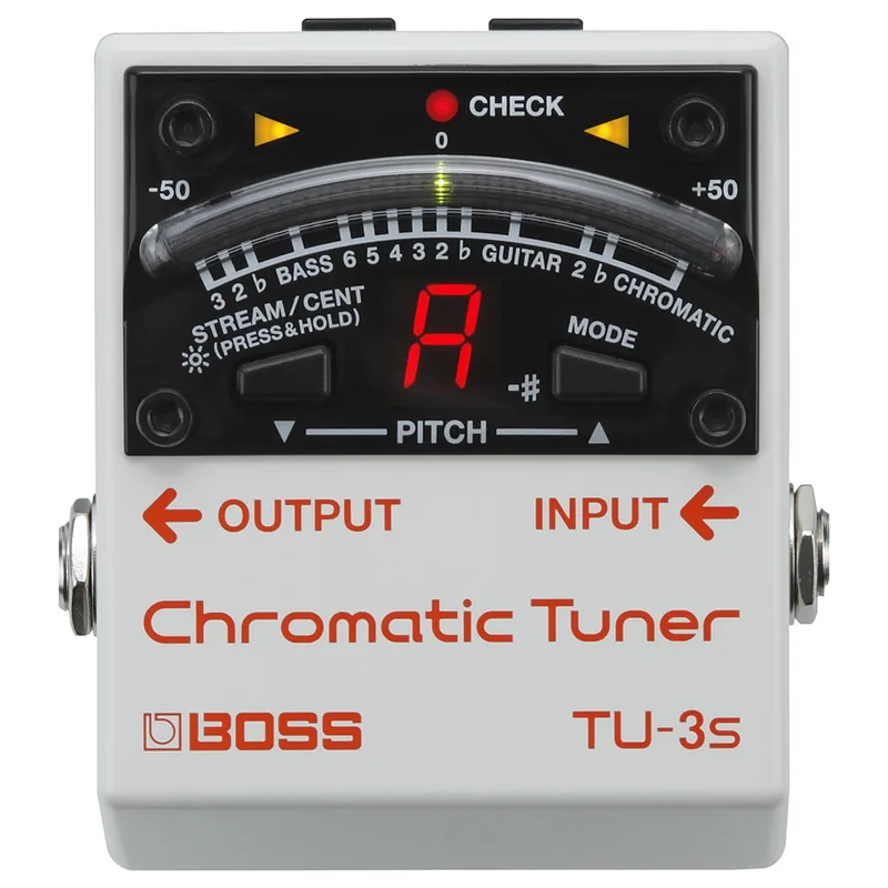 Product photo of the Boss TU-3S Chromatic Tuner