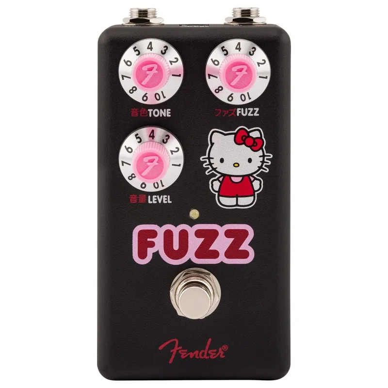 Productfoto van de Fender Hello Kitty Black Fuzz